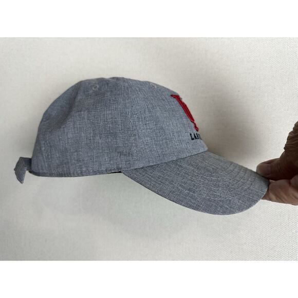 UL Lafayette Louisiana Ragin’ Cajuns Cap Hat Gray NCAA Adjustable College Sports - Picture 6 of 9